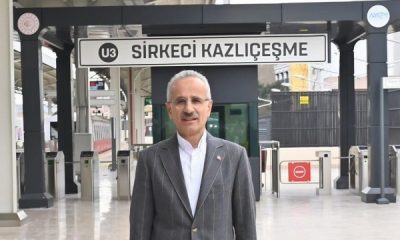 Bakan Uraloğlu: Sirkeci-Kazlıçeşme Raylı Sistem Hattı 3,7 milyon yolcuya hizmet verdi